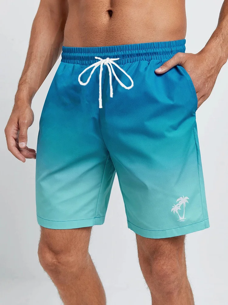 Men's Hawaiian Coconut Print Comfort Shorts