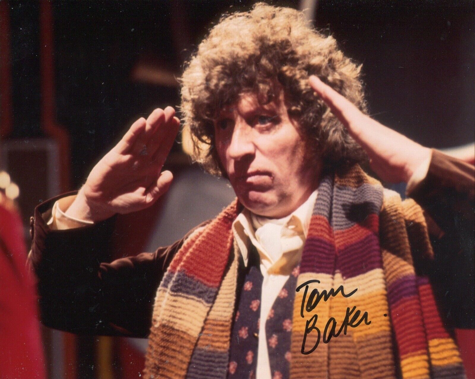 Actor Tom Baker hand signed 8x10 Doctor Who TV series Photo Poster painting REF6 - UACC DEALER