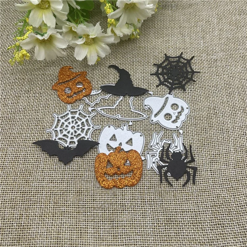 Halloween Cobweb pumpkin Metal  Cutting Dies Stencils For DIY Scrapbooking Decorative Embossing Handcraft Die Cutting Template