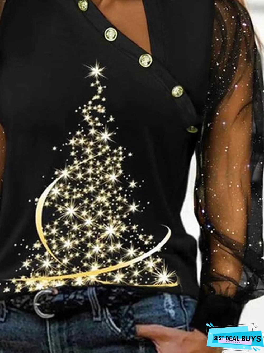 Christmas Casual Loose Long sleeve Top