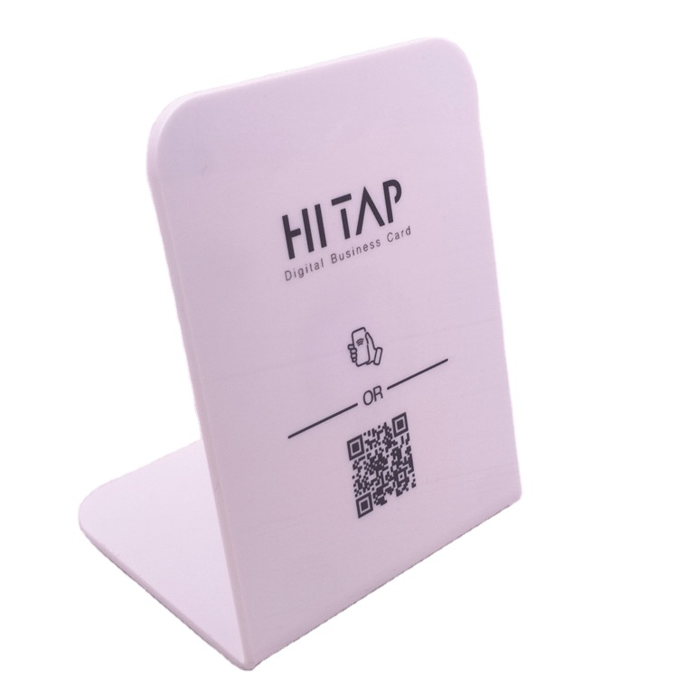 Tap to open links order food nfc table menu stand