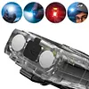 COB+SMD LED Camping Work Light Rechargeable Mini Flashlight Hat Clip Torch Light