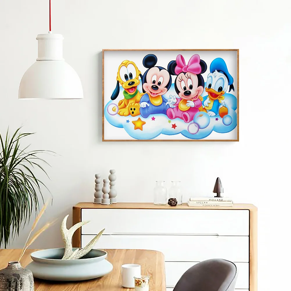 Diamond Painting - Full Round Drill - Mikey Mouse(40*30cm)