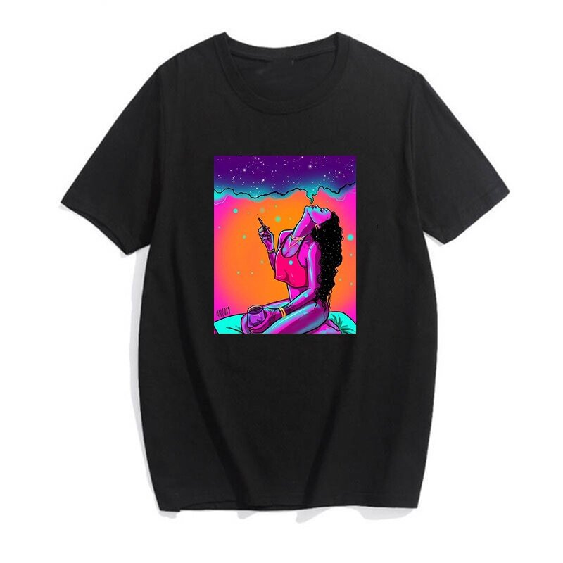Women Tshirt jersey clothes funny Shirt tee Female Sleeve T Shirt chemise clothing vintage print T-Shirt Harajuku top Punk vegan