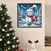 Diamond Painting -DIY Round Drill Snowman(40x40cm)