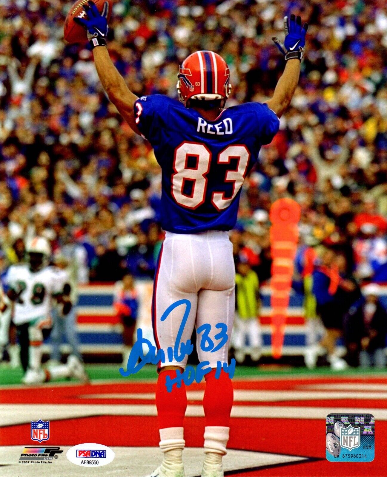 Andre Reed autographed signed inscribed 8x10 NFL Buffalo Bills PSA COA