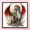Christmas Pterosaur - 11CT Stamped Cross Stitch - 40*40cm - Dragon Xmas