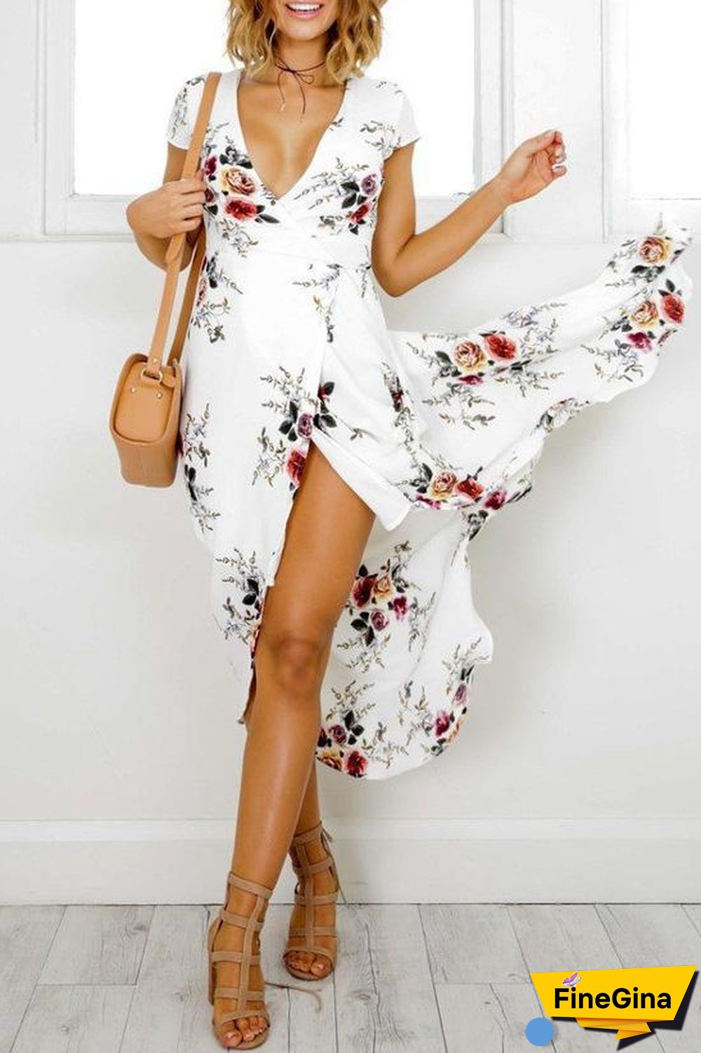 Floral Bohemian Beach Dress