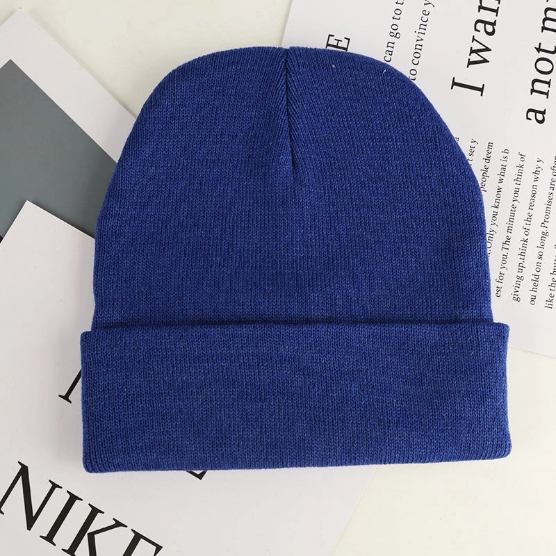 Unisex Minimalist Solid Color Eaveless Wool Cap
