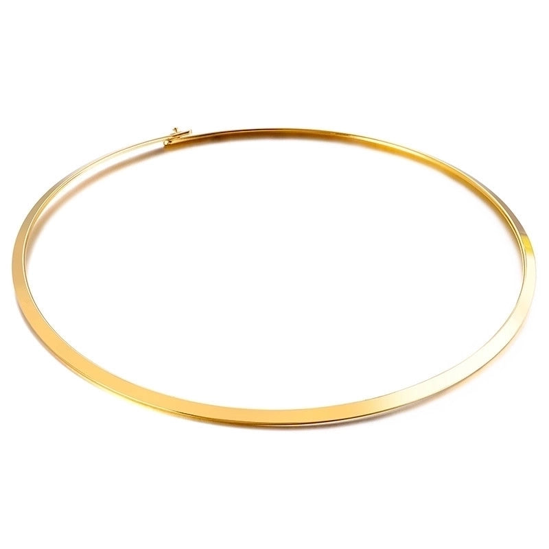Titanium Steel 18K Gold Plated Fashion Plating Geometric Choker