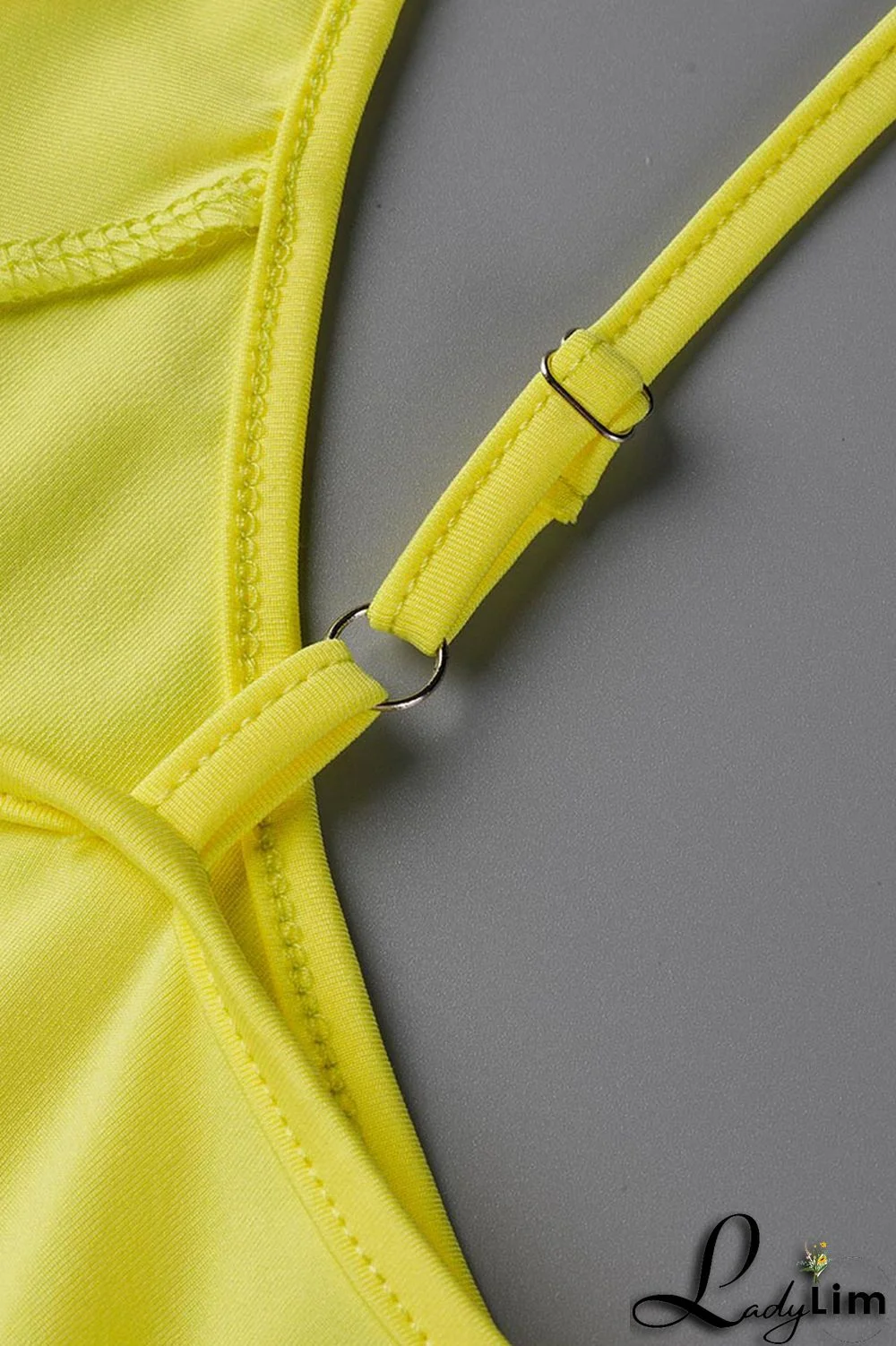 Black Fashion Sexy Plus Size Solid Patchwork V Neck Sling Dress