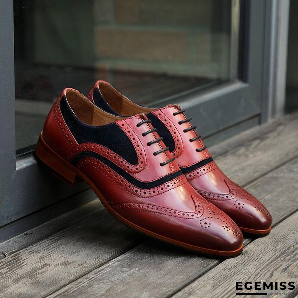 Men's Business Brogue Leather Shoes | EGEMISS