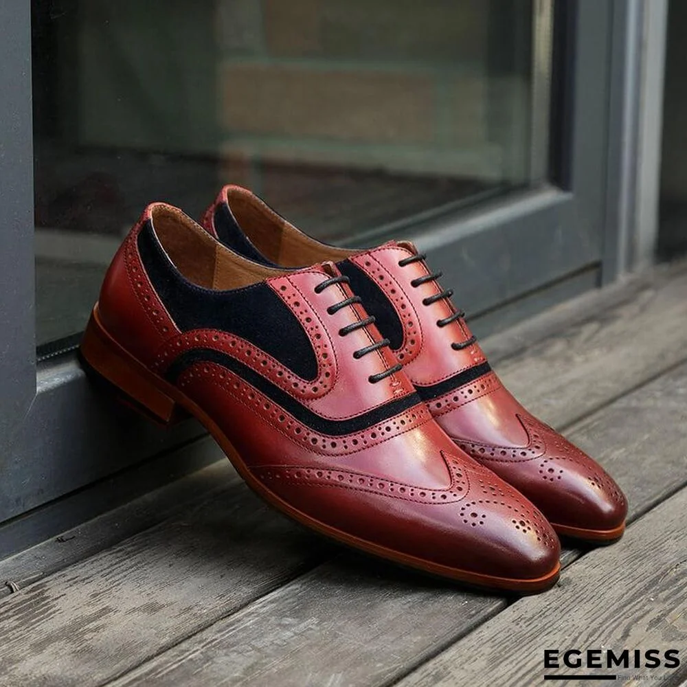 Men's Business Brogue Leather Shoes | EGEMISS