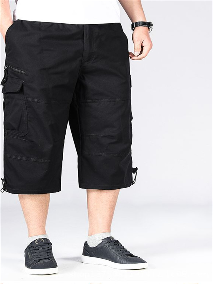Men's 7 Pants Work Pants Pants Pants in Thin Section Sports Casual Shorts