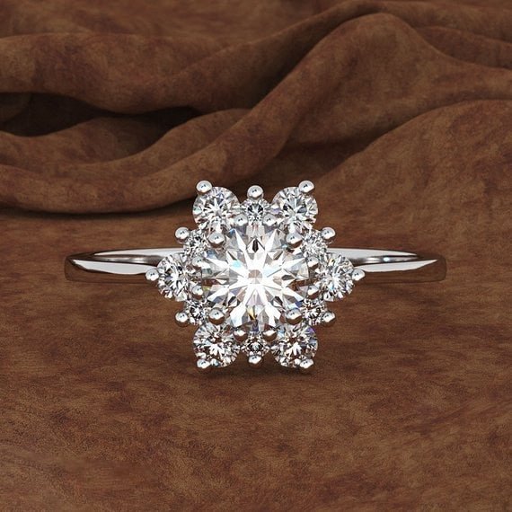 Crystal Snowflake Ring