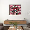 Skull Flowers-11CT Stamped Cross Stitch 50*45cm/19.69*17.72in