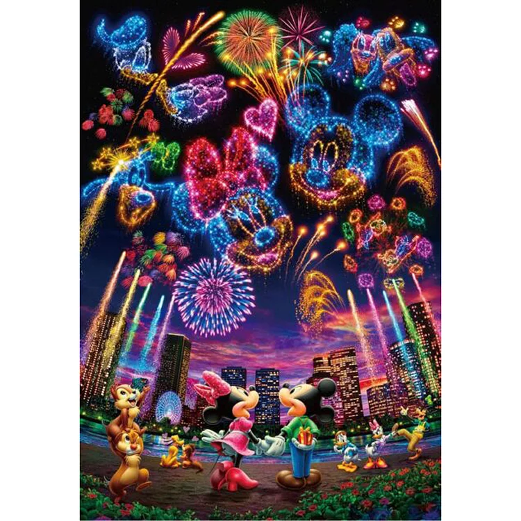 Disney Castle Fireworks 30*50CM(Canvas) Full Round Drill Diamond Painting gbfke