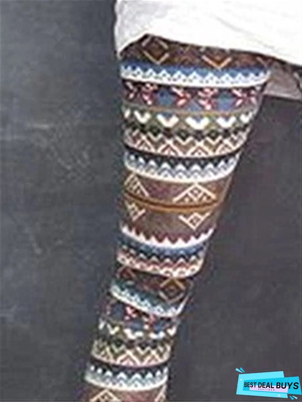 Autumn Winter Casual Vintage Printed Leggings