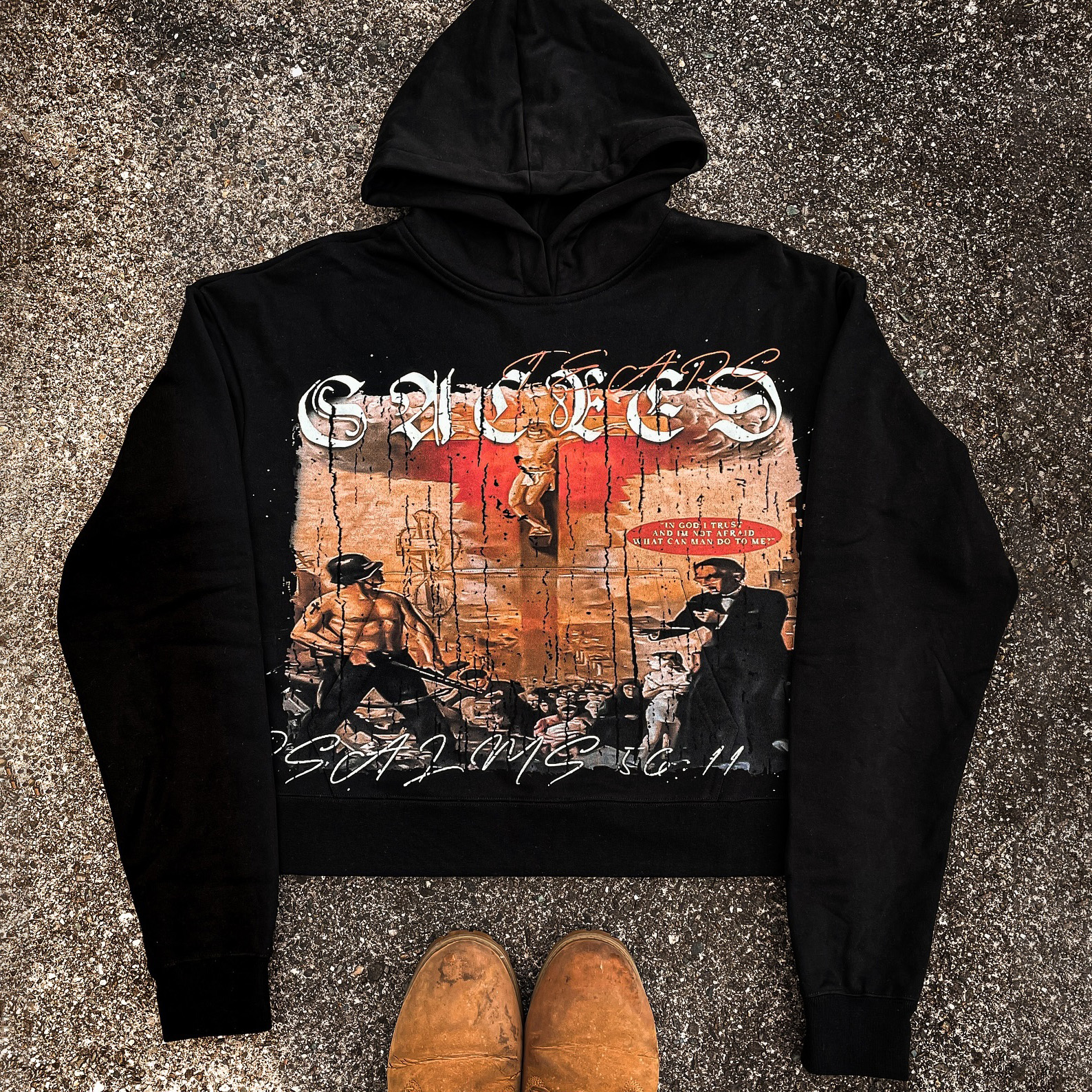 Psalms 56:11 Print Long Sleeve Hoodies