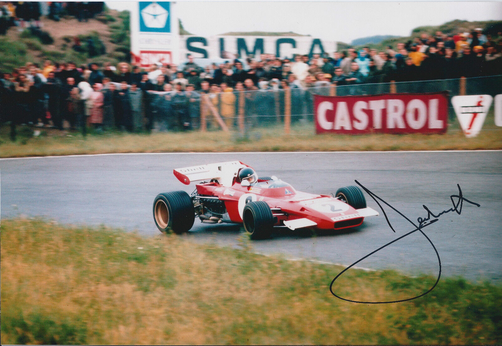 Jacky ICKX SIGNED Monaco RARE AUTOGRAPH 12x8 Photo Poster painting AFTAL COA Le Mans FERRARI