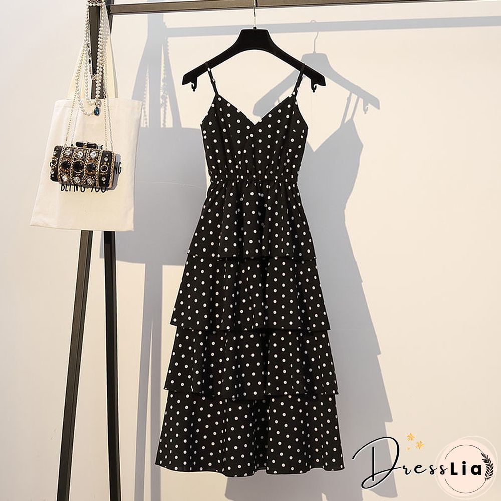 Women Sets Short Style Vintage Retro 4Xl Solid Clothing Polka Dot Sleeveless Pleated