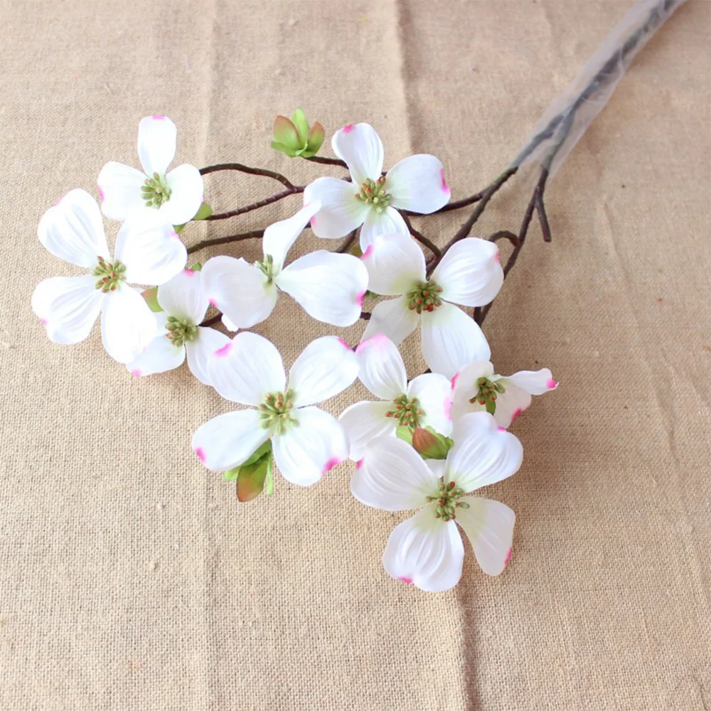 Cream Faux Dogwood Spring Branch - 33"
