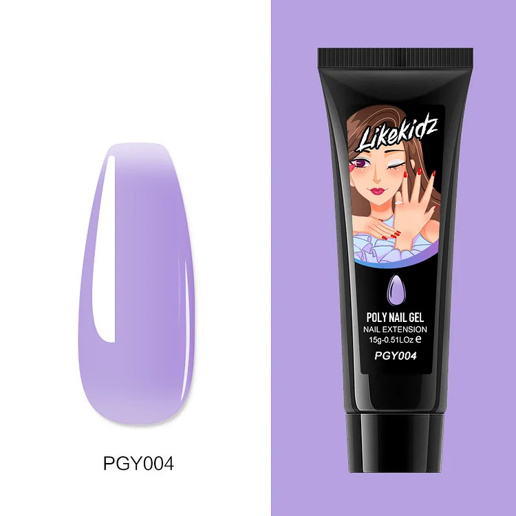 Poly Nail Gel - Light Purple