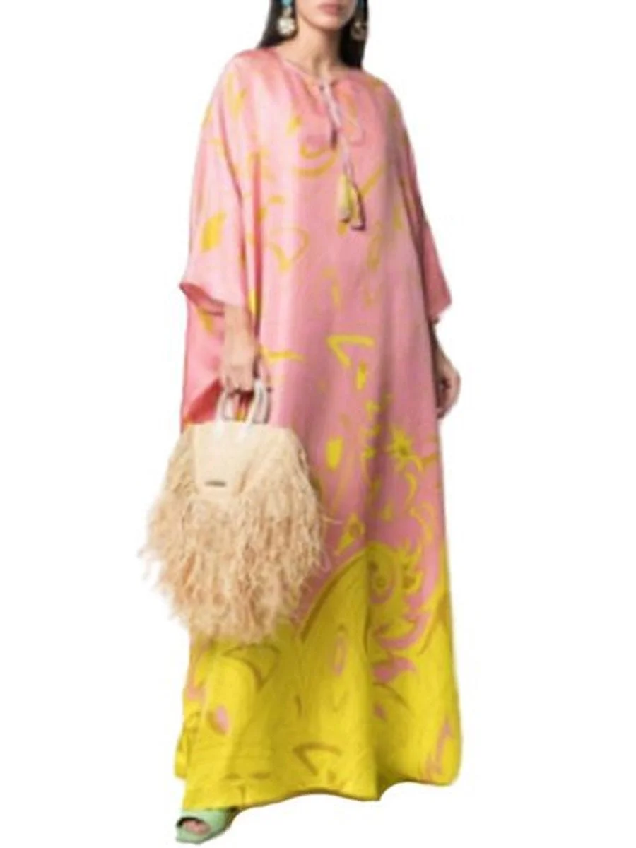 Patchwork Vintage Print Dress