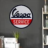Vespa Service - Round Metal Tin Signs(12*12Inch) - Vehicle