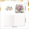 6Pcs Bouquet Diamond Painting Greeting Card Diamond Handmade Card for Friends