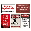 5pcs - Warning  - Vintage Metal Signs(8*12Inch/12*16Inch) - Warning