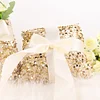 1 Set | Gold Sequin Flower Girl Petal Basket and Ring Bearer Pillow Wedding Set