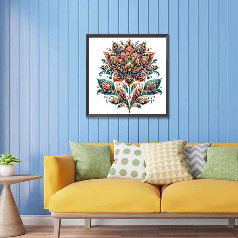 Diamond Painting - Partial Special Shaped Drill - Gorgeous Flower(Canvas|30*30cm)