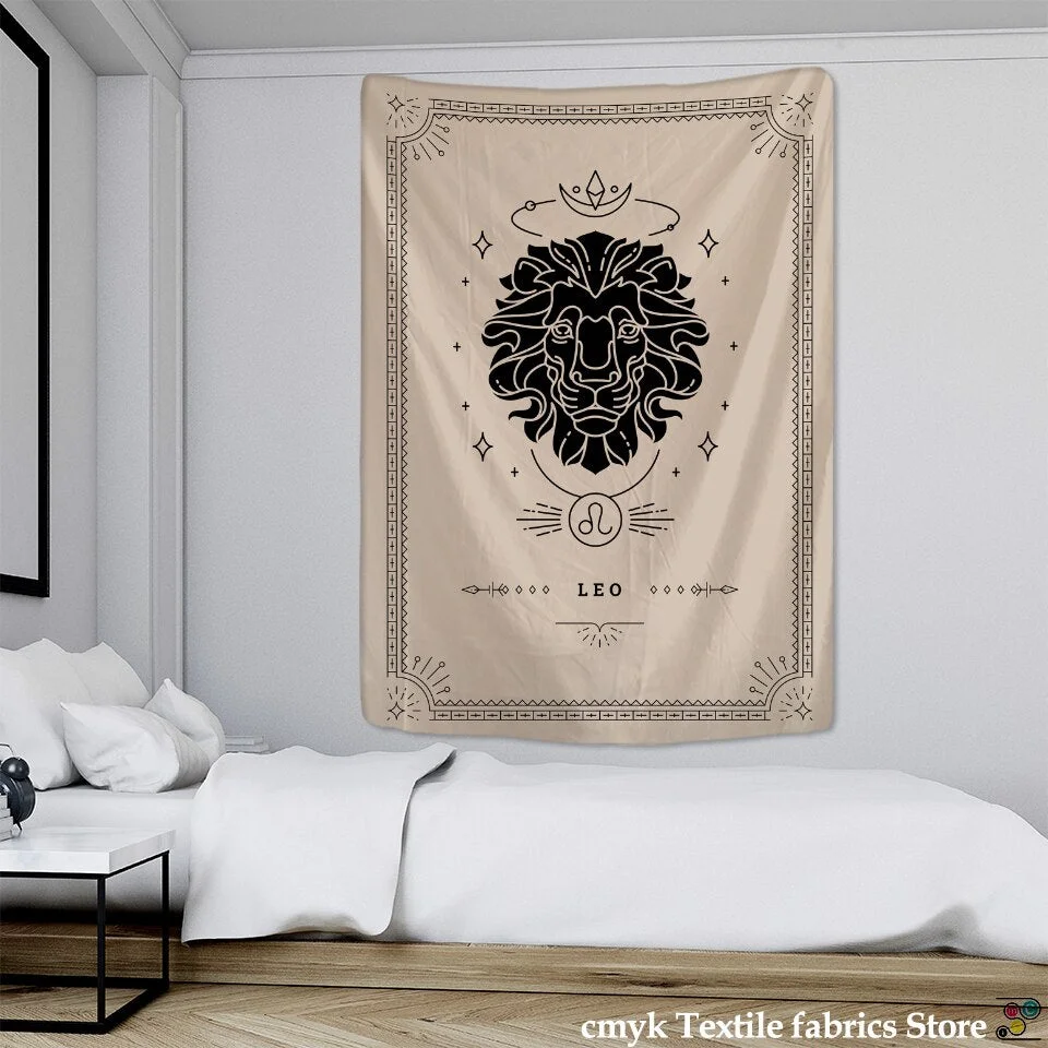 Divination Tarot Tapestry Wall Hanging Constellation Mandala Psychedelic Good Luck Hippie Witchcraft Room Home Decor