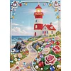 Diamond Painting-DIY Special Shaped Drill Pearl Painting Lighthouse(30x40cm)