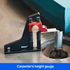 Woodworking Height Depth Measurement Al Alloy Adjustable Saw Blade Marking Ruler