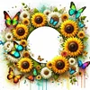 【Limited Stock Sale】Wreath-18CT Stamped Cross Stitch 30*30cm/11.81*11.81in tapestrymarket