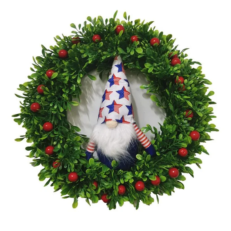 Independence Day Wreath- Gnome Wreath-Annaletters