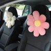 Floral Car Head Pillow Waist Cushion Ice Honeycomb Seat Cover Cushion Shoulder Strap Cover