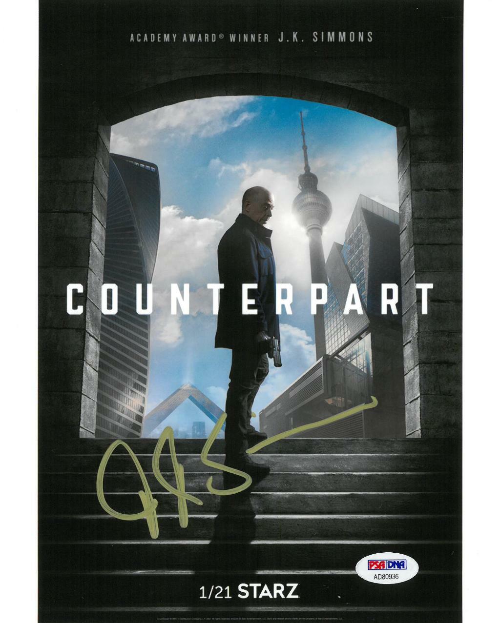 JK Simmons Signed Counterpart Authentic Autographed 8x10 Photo Poster painting PSA/DNA #AD80936