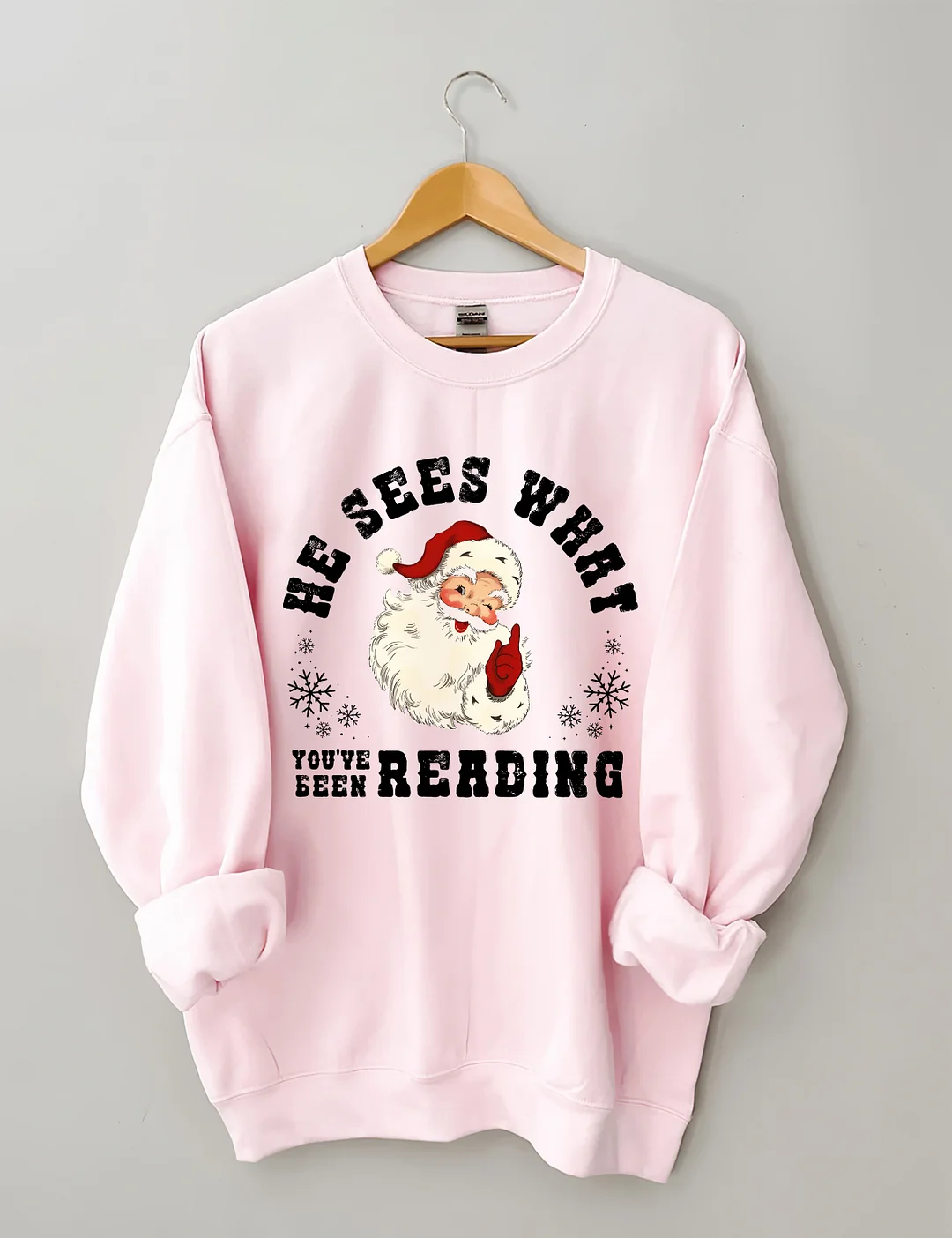 He Sees What You've Been Reading Sweatshirt
