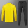 2023/2024 Dortmund Half-Pull Training Suit Yellow Football Shirt 1:1 Thai Quality Set