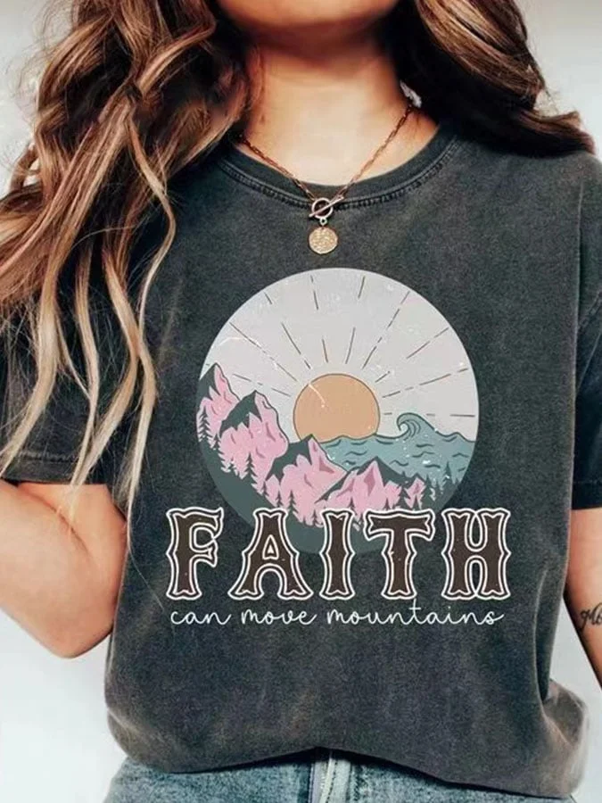 Women's Casual Printed Short Sleeve T-Shirt