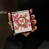 Luxury Butterfly Pattern Ring Holder Protective Case For Samsung Galaxy Z Flip4 Flip3 5G
