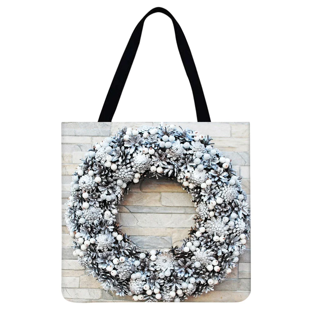 Linen Tote Bag - Wreath