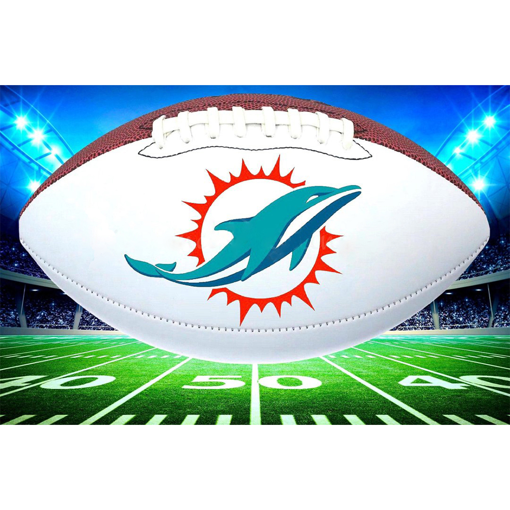 

NFL Football Miami Dolphins - Round Drill Diamond Painting - 40*30CM, 501 Original