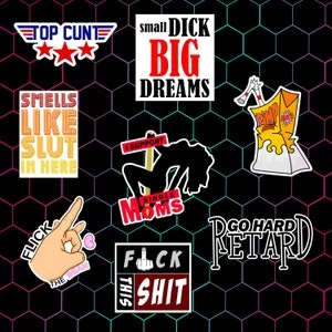 Pornhint NSFW Vinyl Stickers Dead Head Art Studio NSFW
