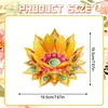 Peinture en diamant en 5D DIY d&eacute;coration acrylique de bureau, bougeoirs fleurs, d&eacute;coleur de bureau maison faite main pour adultes d&eacute;butants (Lotus jaune)