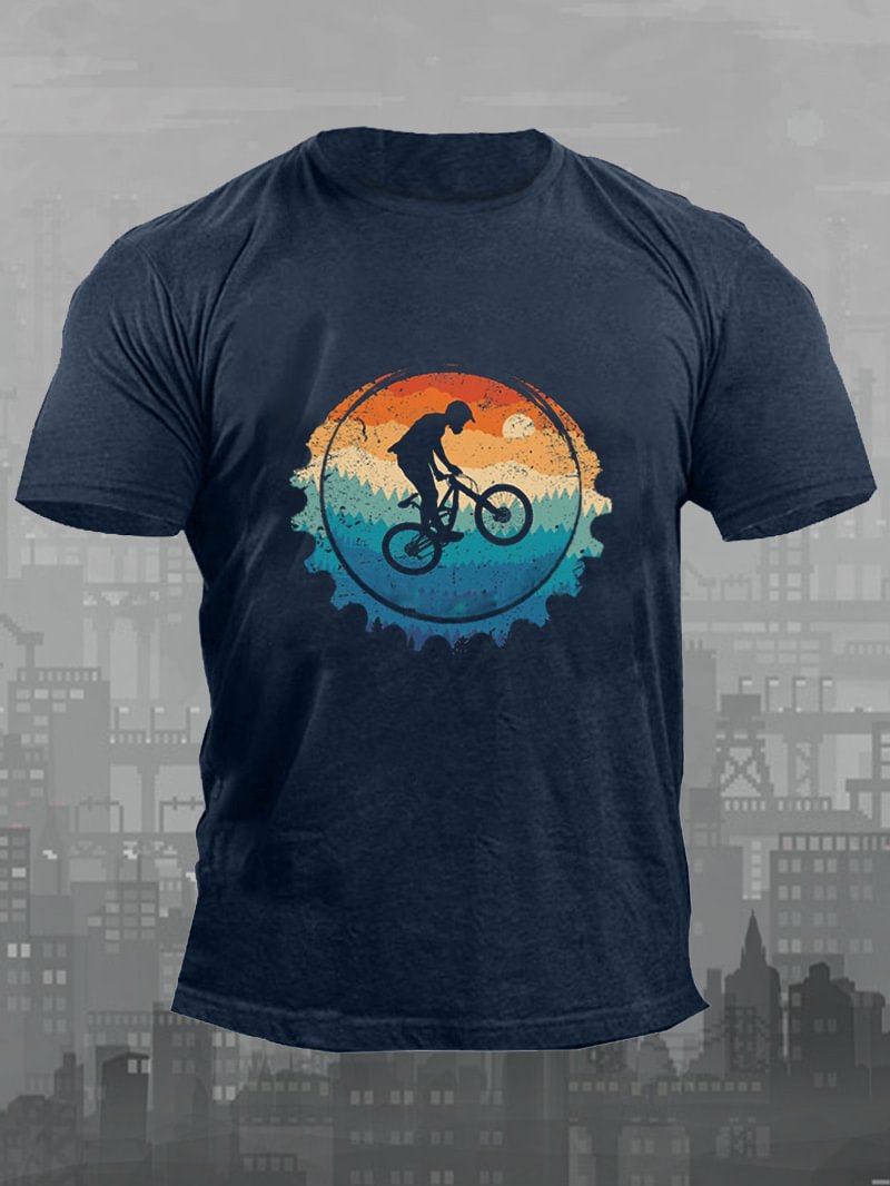 Gear Riding Bike Printed Men's T-Shirt in  mildstyles