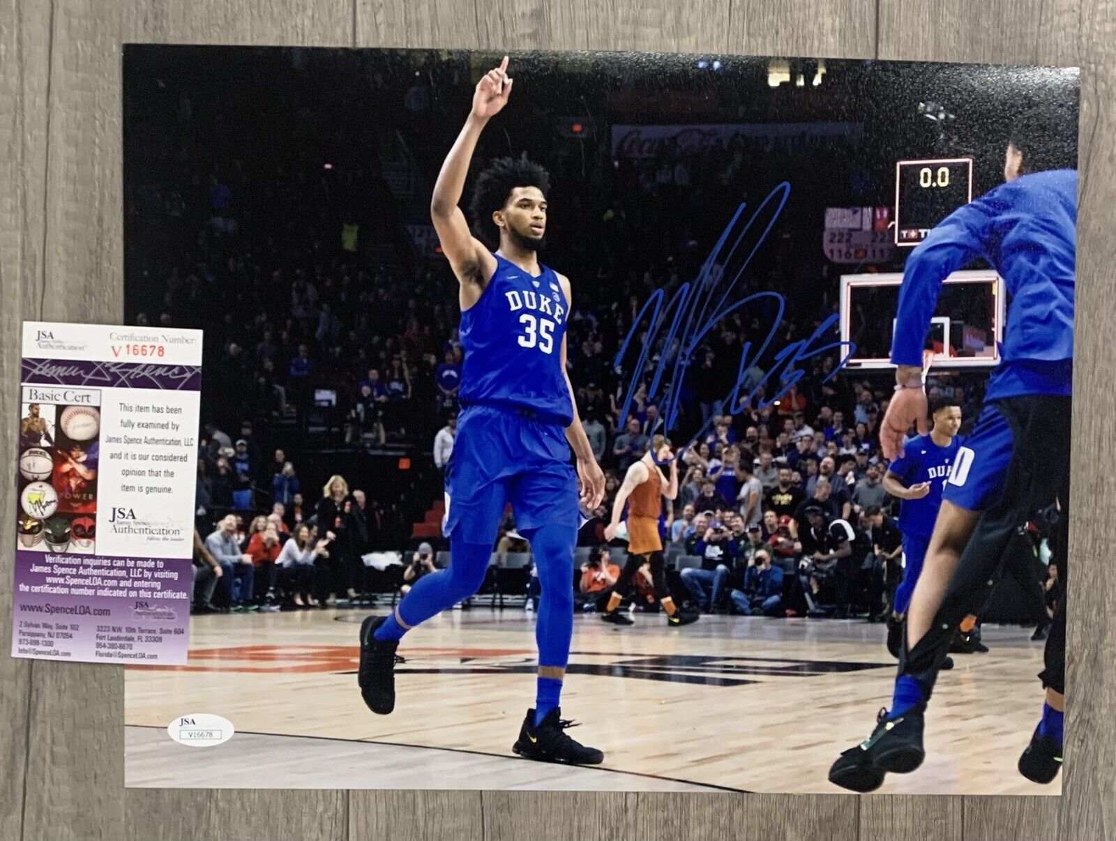 marvin bagley signed autographed 11 x 14 Photo Poster painting jsa cert coa